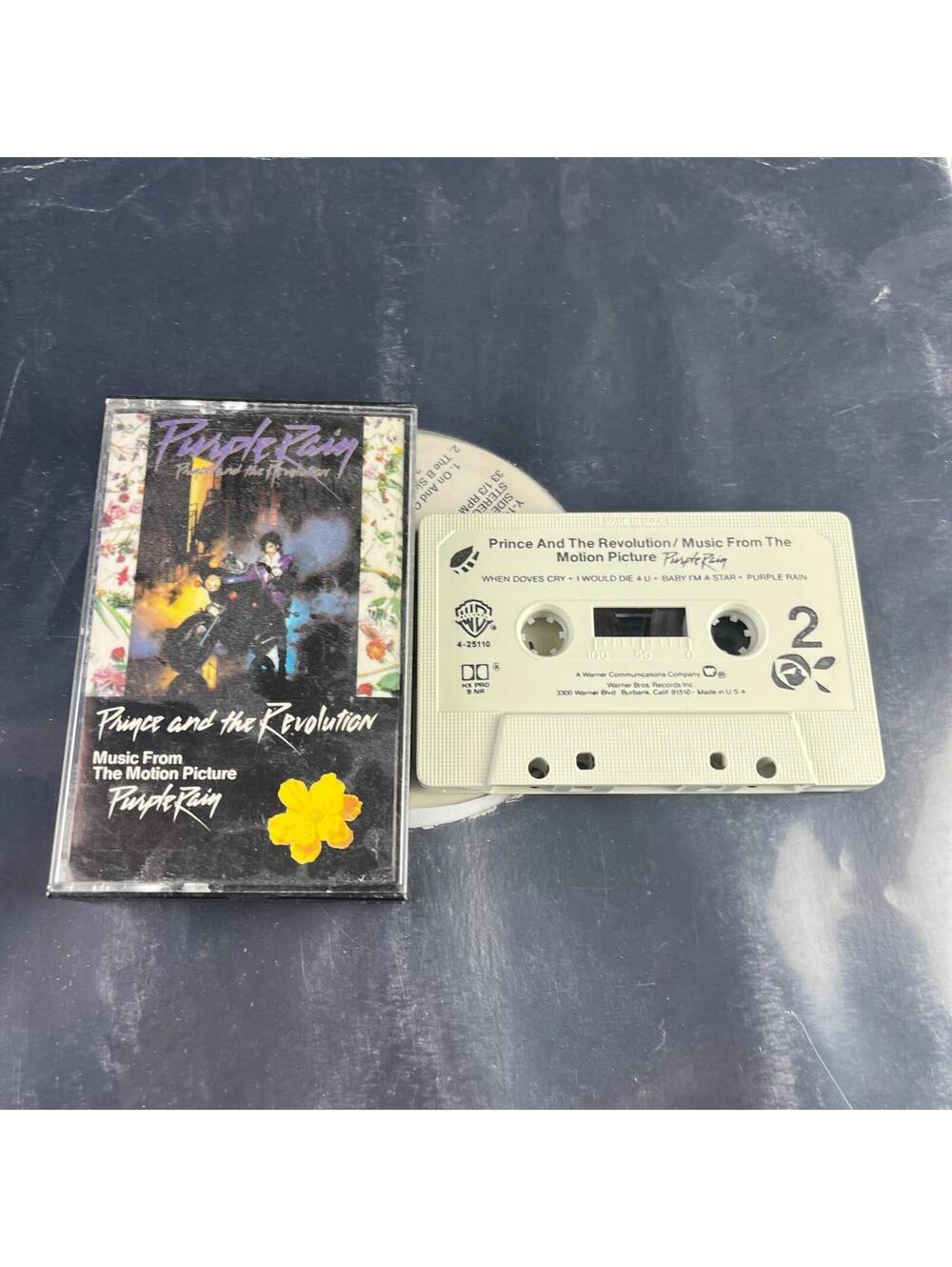 Prince & The Revolution Purple Rain Cassette Tape Soundtrack